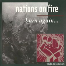 Discos de vinilo: NATIONS ON FIRE – BURN AGAIN... - 2 X VINILO, 7”, 45 RPM. Lote 400713684