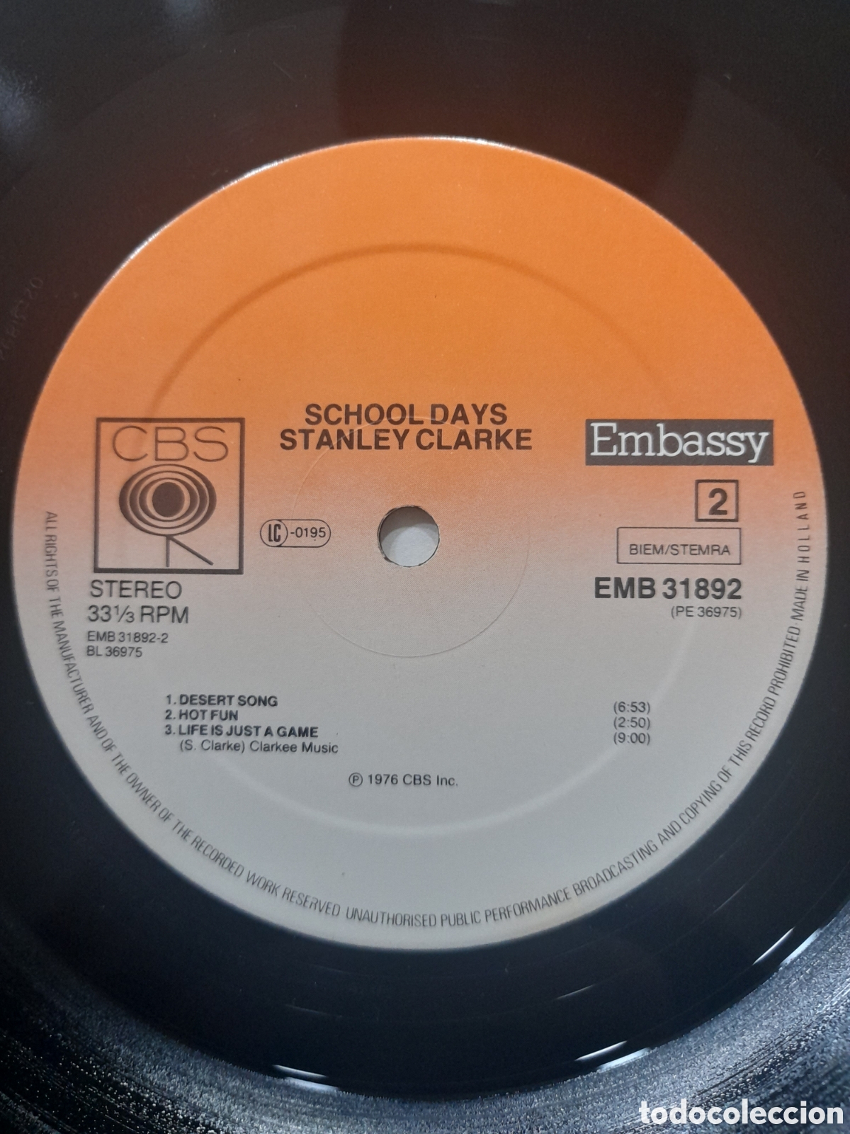 Discos de vinilo: STANLEY CLARKE, SCHOOL DAYS. 1976 - Foto 4