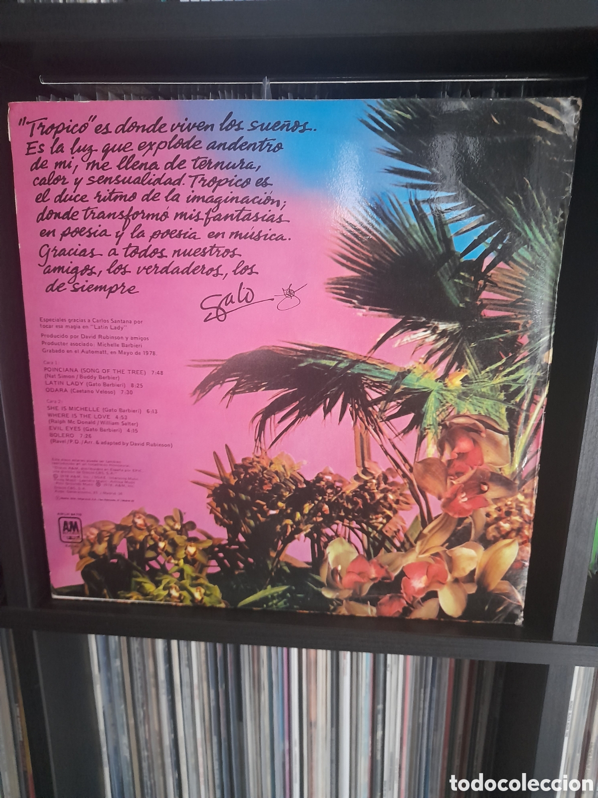 Discos de vinilo: GATO BARBIERI, TROPICO - Foto 2