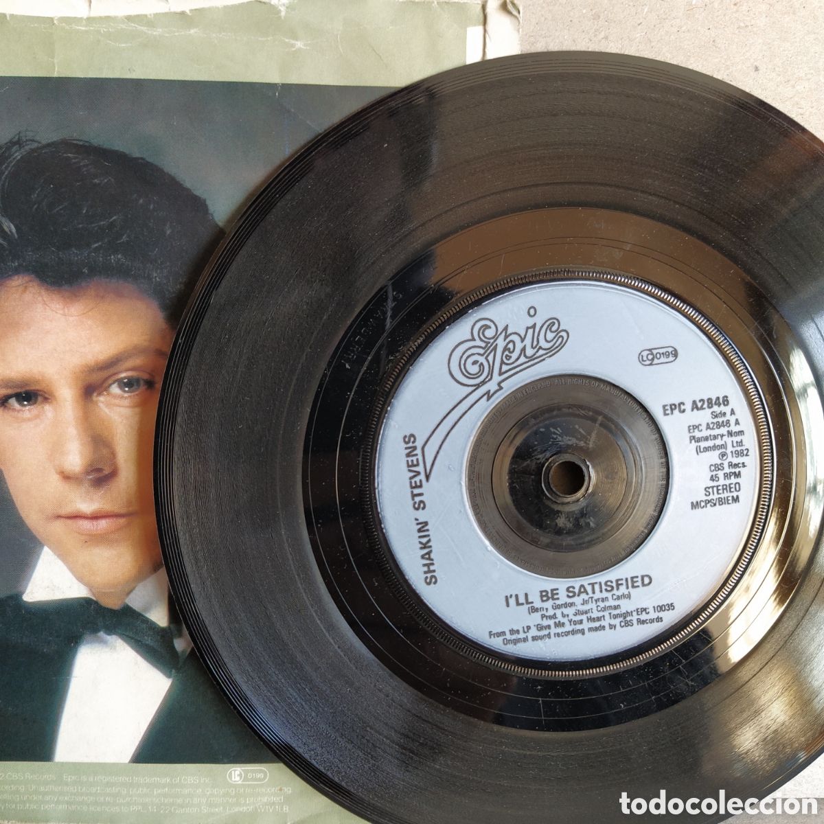 Discos de vinilo: Shakin Stevens - Ill Be Satisfied (7&rdquo;, Single) - Foto 2