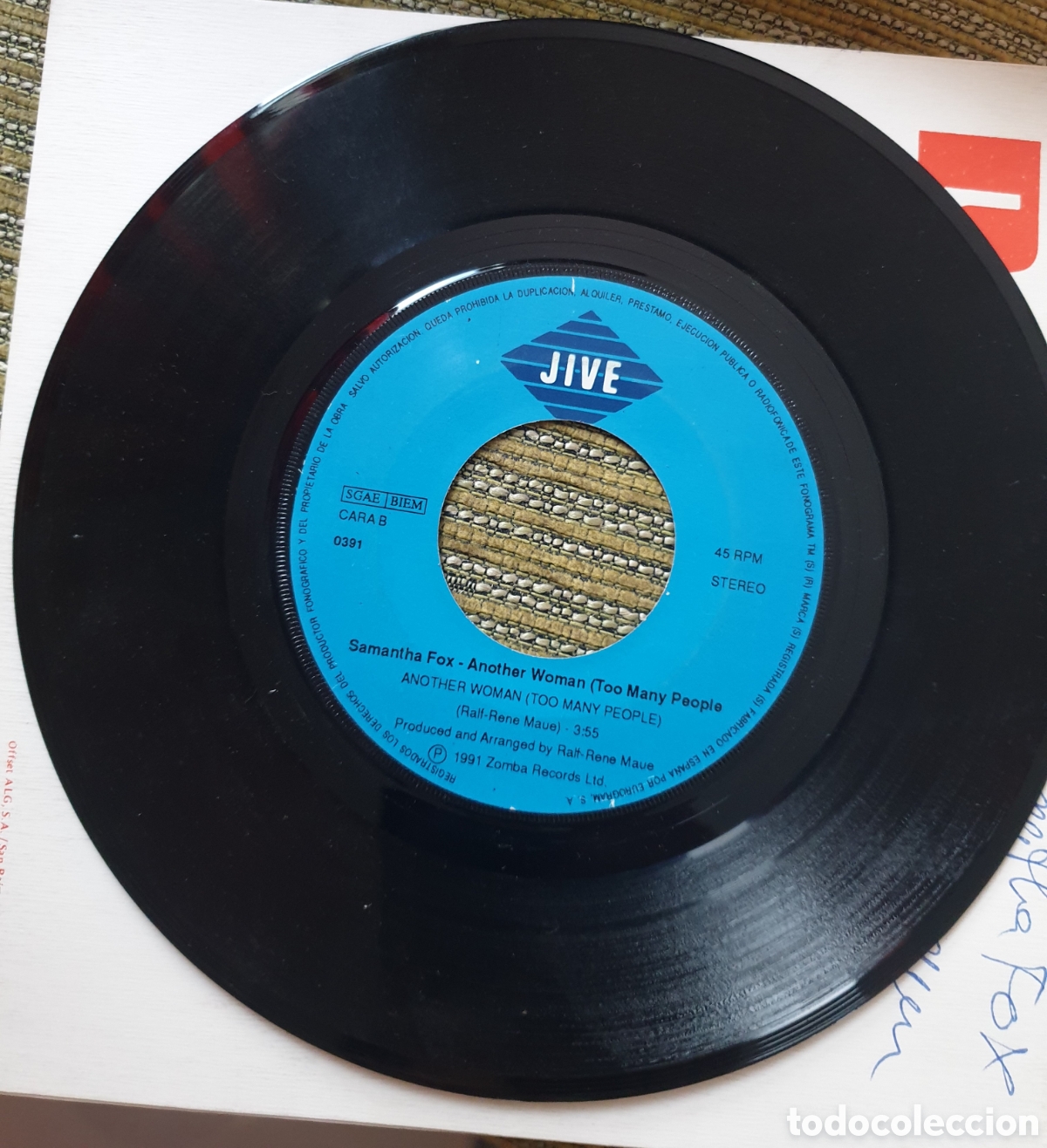 Discos de vinilo: Samantha Fox - another woman - Foto 1
