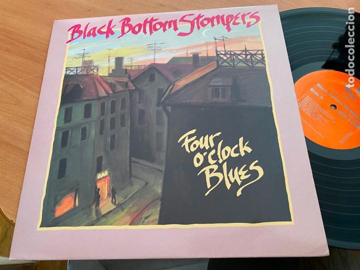 Dischi in vinile: BLACK BOTTOM STOMPERS (FOUR O&acute;CLOCK BUES) LP 1986 FIRMADO BANDA AUTOGRAFOS (G-9)