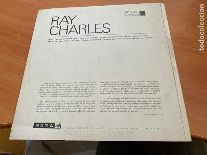 Discos de vinilo: RAY CHARLES LP 1980 (G-9) - Foto 3