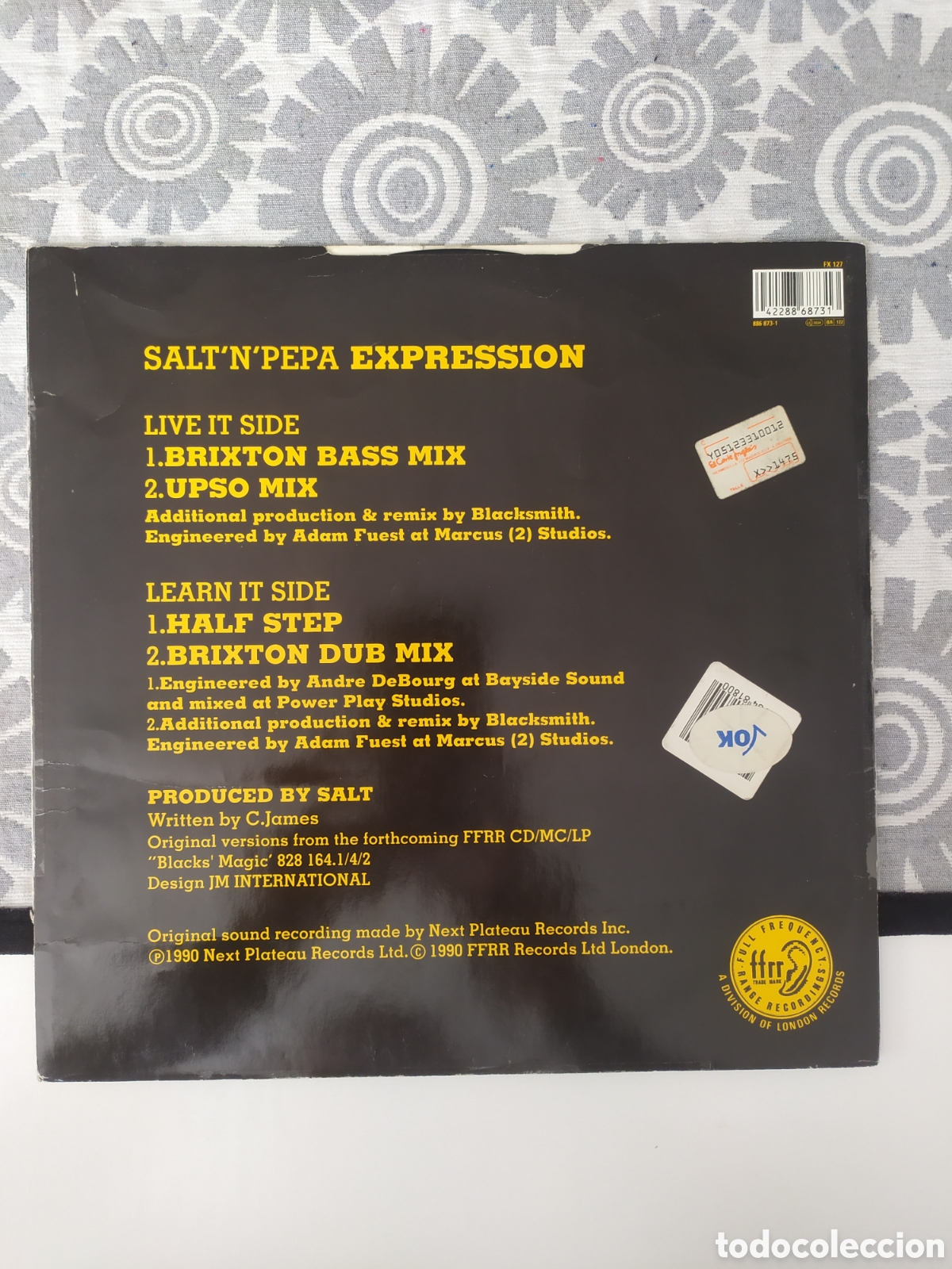 Discos de vinilo: Maxi single Salt N Pepa. Expression - Foto 2