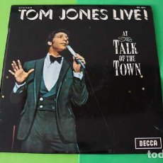 Discos de vinilo: LP, TOM JONES LIVE, AT THE TALK OF THE TOWN, COLUMBIA DECCA SLK 4874 ZAL 7855, AÑO 1967.. Lote 400796119
