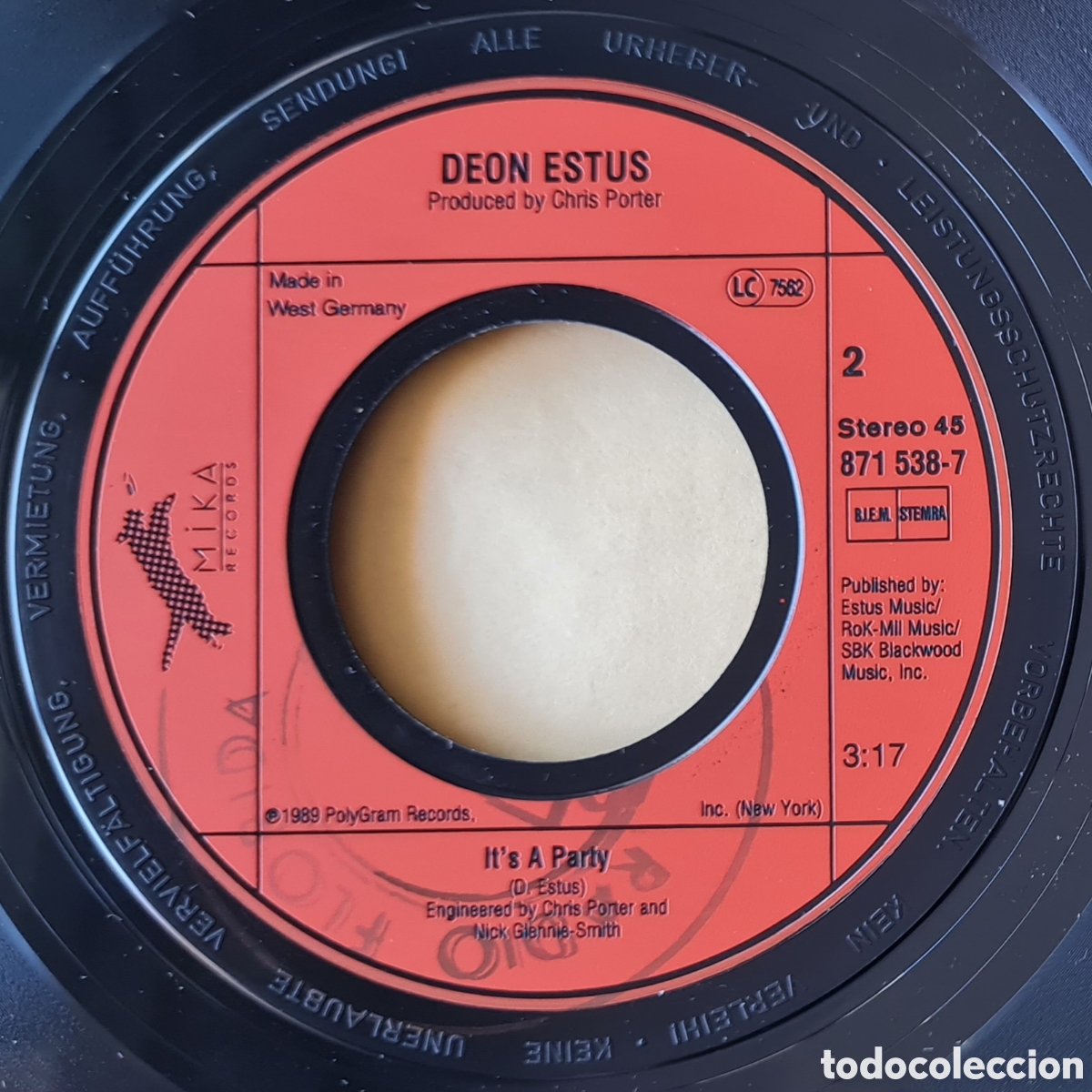 Discos de vinilo: SINGLE - DEON ESTUS - HEAVEN HELP ME - 1989 - Foto 4