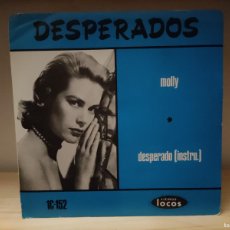 Discos de vinilo: (SGB) SINGLE 471 DESPERADOS - MOLLY, DESPERADO + INFO - 1986. Lote 400818519