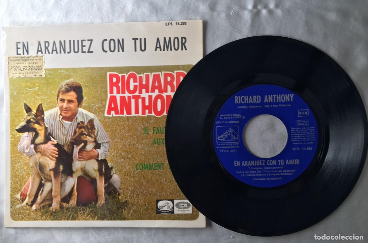 Discos de vinilo: Disco de vinilo single de Richard Anthony - Foto 1