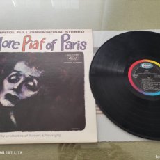Discos de vinilo: LP ORIGINAL U.S.A - EDITH PIAF - MORE PIAF OF PARIS - CAPITOL ST 10283.. Lote 400825824
