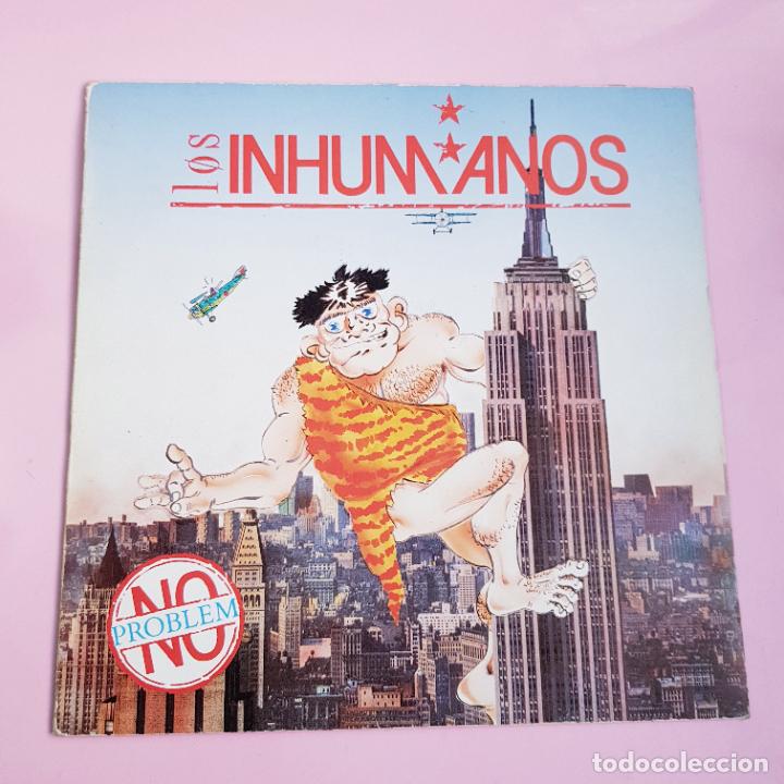 Discos de vinilo: LP-LOS INHUMANOS-NO PROBLEM--EXCELENTE-COLECCIONISTAS. - Foto 3