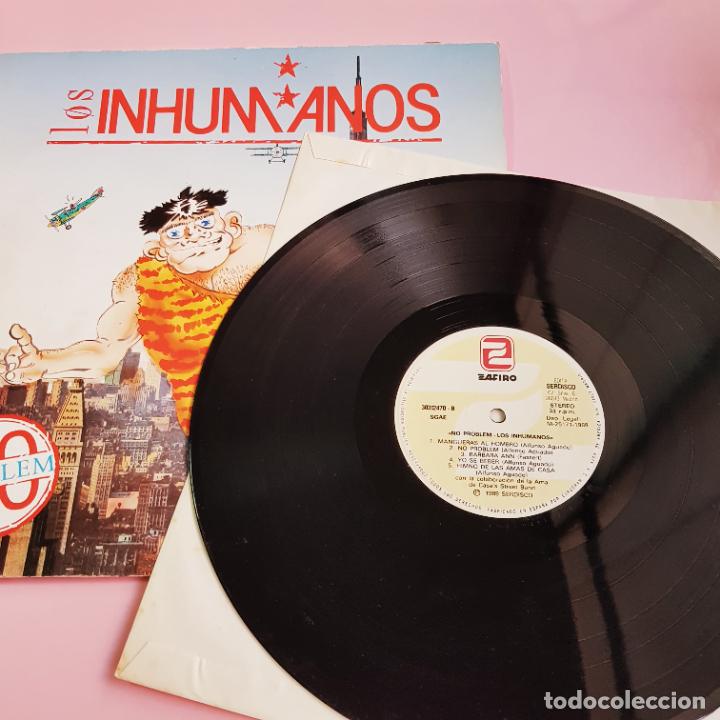 Discos de vinilo: LP-LOS INHUMANOS-NO PROBLEM--EXCELENTE-COLECCIONISTAS. - Foto 6