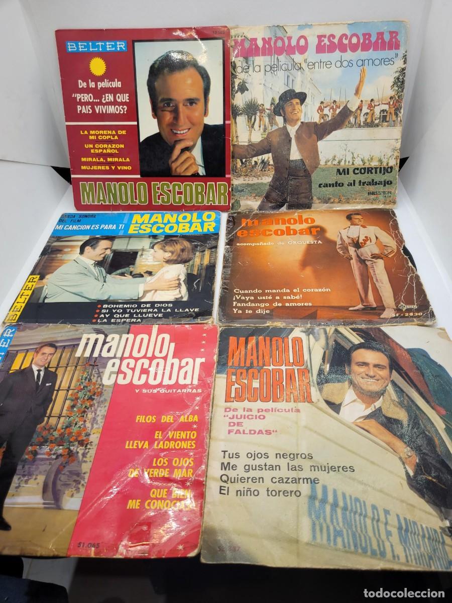 Discos de vinilo: Lote de 12 discos de MANOLO ESCOBAR vinilo single - Foto 1