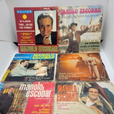 Discos de vinilo: LOTE DE 12 DISCOS DE MANOLO ESCOBAR VINILO SINGLE. Lote 400842974