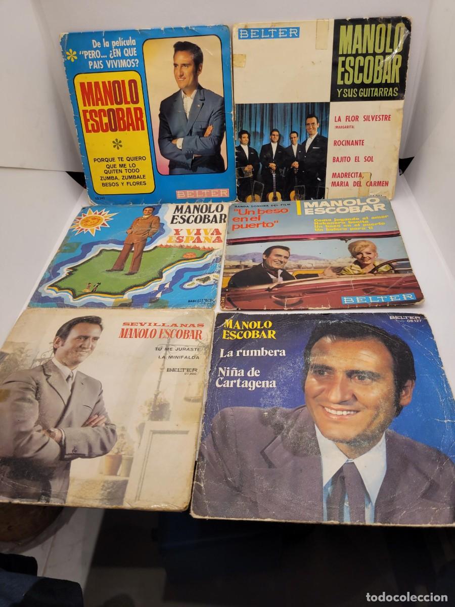 Discos de vinilo: Lote de 12 discos de MANOLO ESCOBAR vinilo single - Foto 2