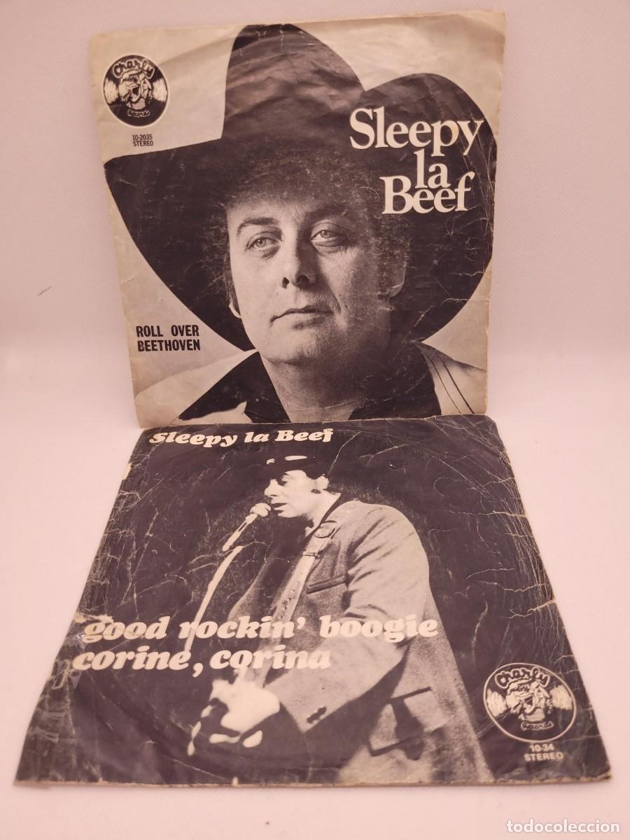 Discos de vinilo: Lote de 2 disco del gran SLEEPY LABEEF vinilo single - Foto 1