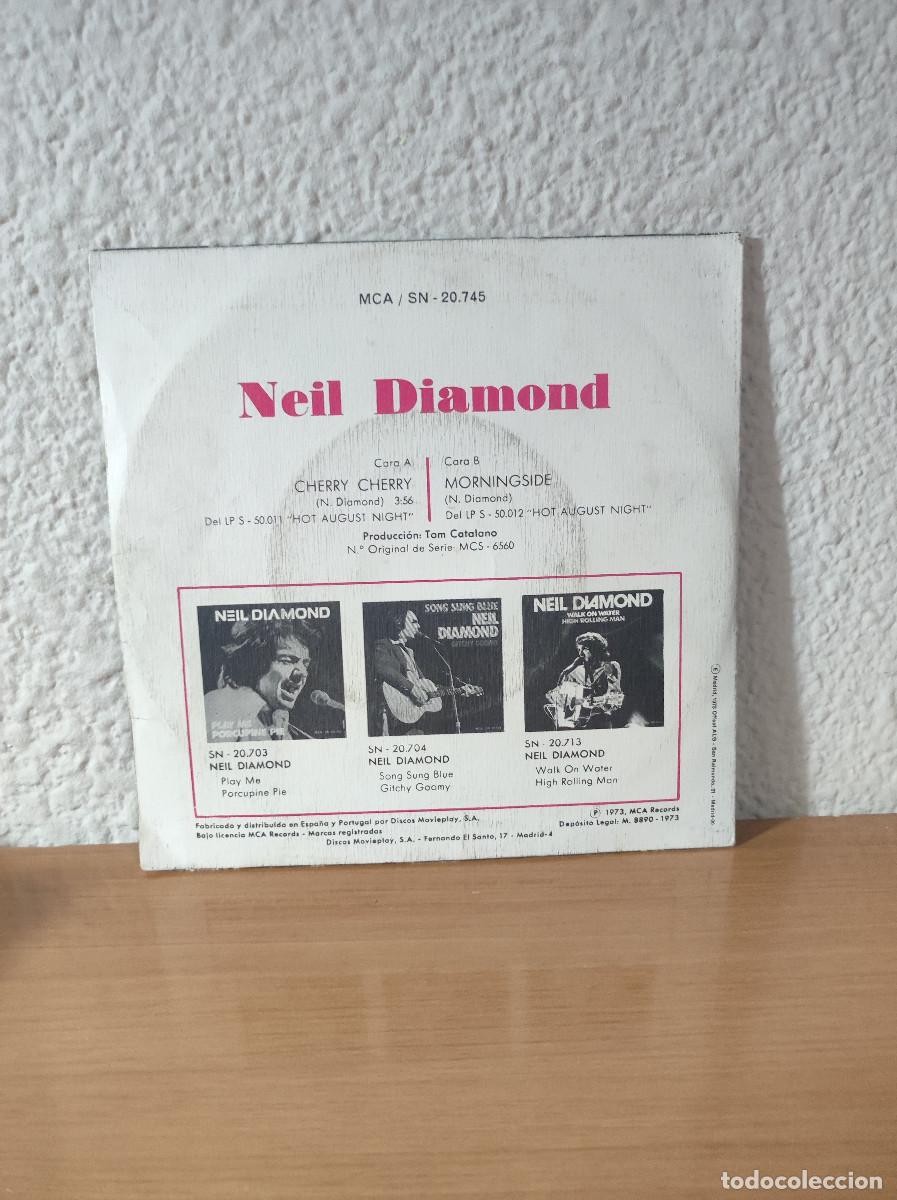 Discos de vinilo: CHERRY CHERRY NEIL DIAMOND MORNINGSIDE - Foto 2