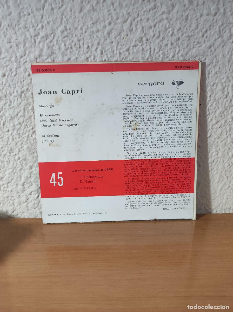 Discos de vinilo: Capri &ndash; El Casament / El N&agrave;ufrag - Foto 2