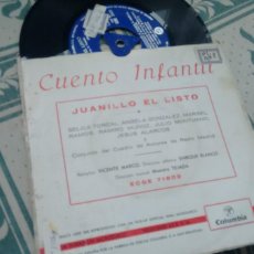 Discos de vinilo: SINGLE (VINILO) CON EL CUENTO INFANTIL JUANILLO EL LISTO AÑOS 60. Lote 400863164