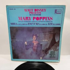 Discos de vinilo: SINGLE - MARY POPPINS - CUENTO EN ESPAÑOL - WALT DISNEY - DISNEYLAND - MADRID 1967. Lote 400869419