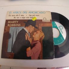 Discos de vinilo: MARTY ROBBINS-EP EL ARBOL DEL AHORCADO. Lote 400870489