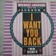 Discos de vinilo: MICHAEL JACKSON WITH THE JACKSON 5 – I WANT YOU BACK - '88 REMIX SELLO: MOTOWN – ZT 41914. Lote 400872019