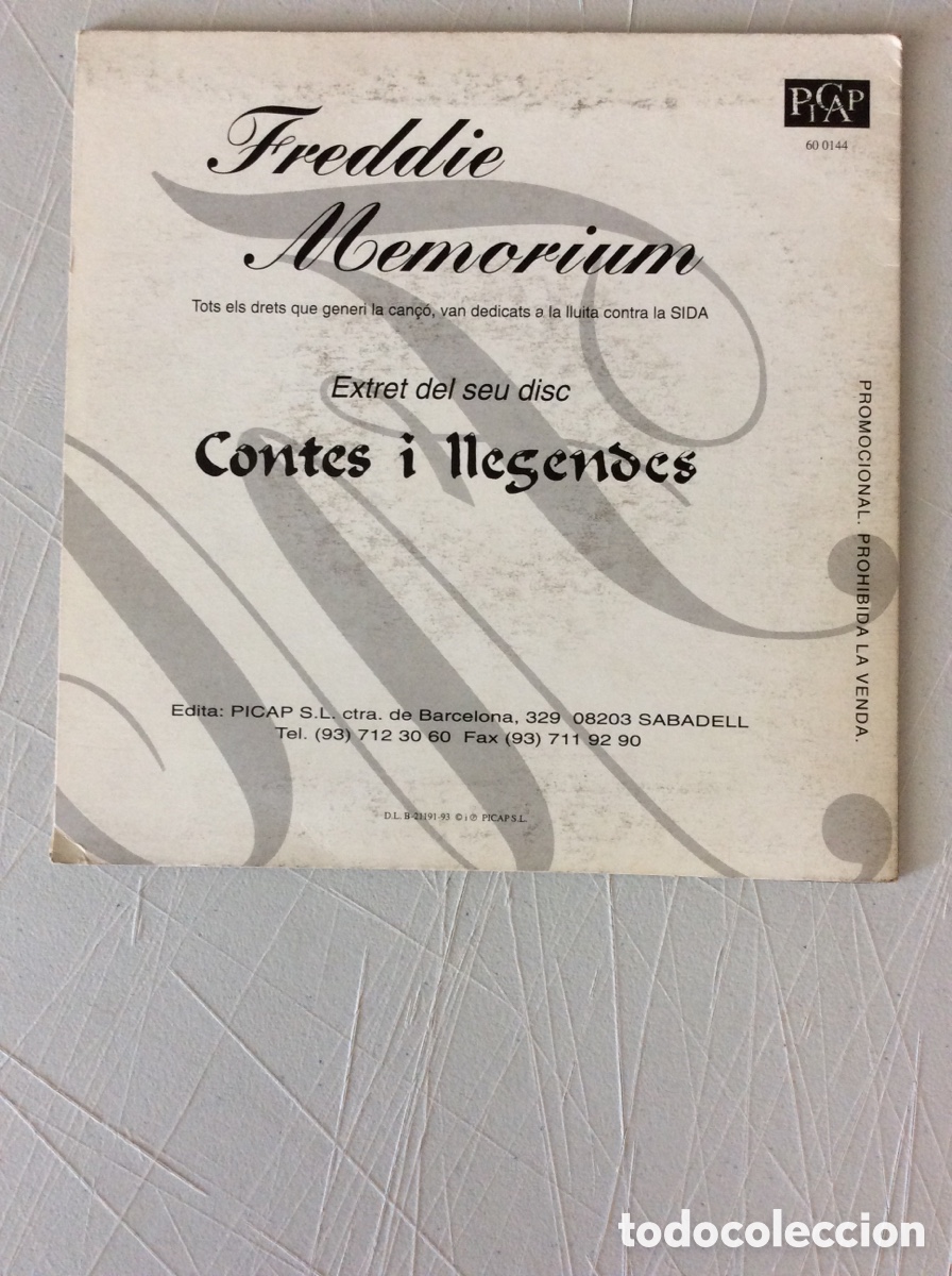 Discos de vinilo: Sangtra&iuml;t. Freddie Memorium. - Foto 2