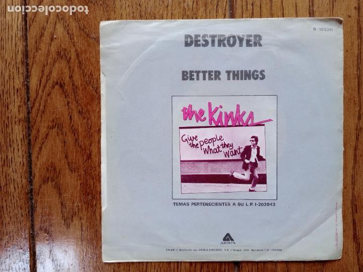 Discos de vinilo: The Kinks - destroyer + belter things - disco promocional - Foto 2