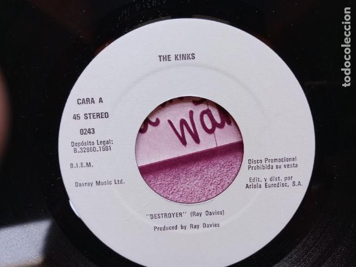Discos de vinilo: The Kinks - destroyer + belter things - disco promocional - Foto 3