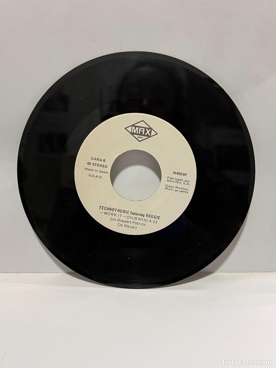 Discos de vinilo: SINGLE - TECHNOTRONIC FEATURING REGGIE - WORK - MAX MUSIC - BARCELONA 1991 - Foto 3
