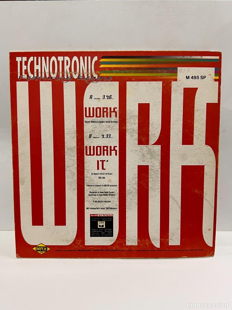 Discos de vinilo: SINGLE - TECHNOTRONIC FEATURING REGGIE - WORK - MAX MUSIC - BARCELONA 1991 - Foto 4