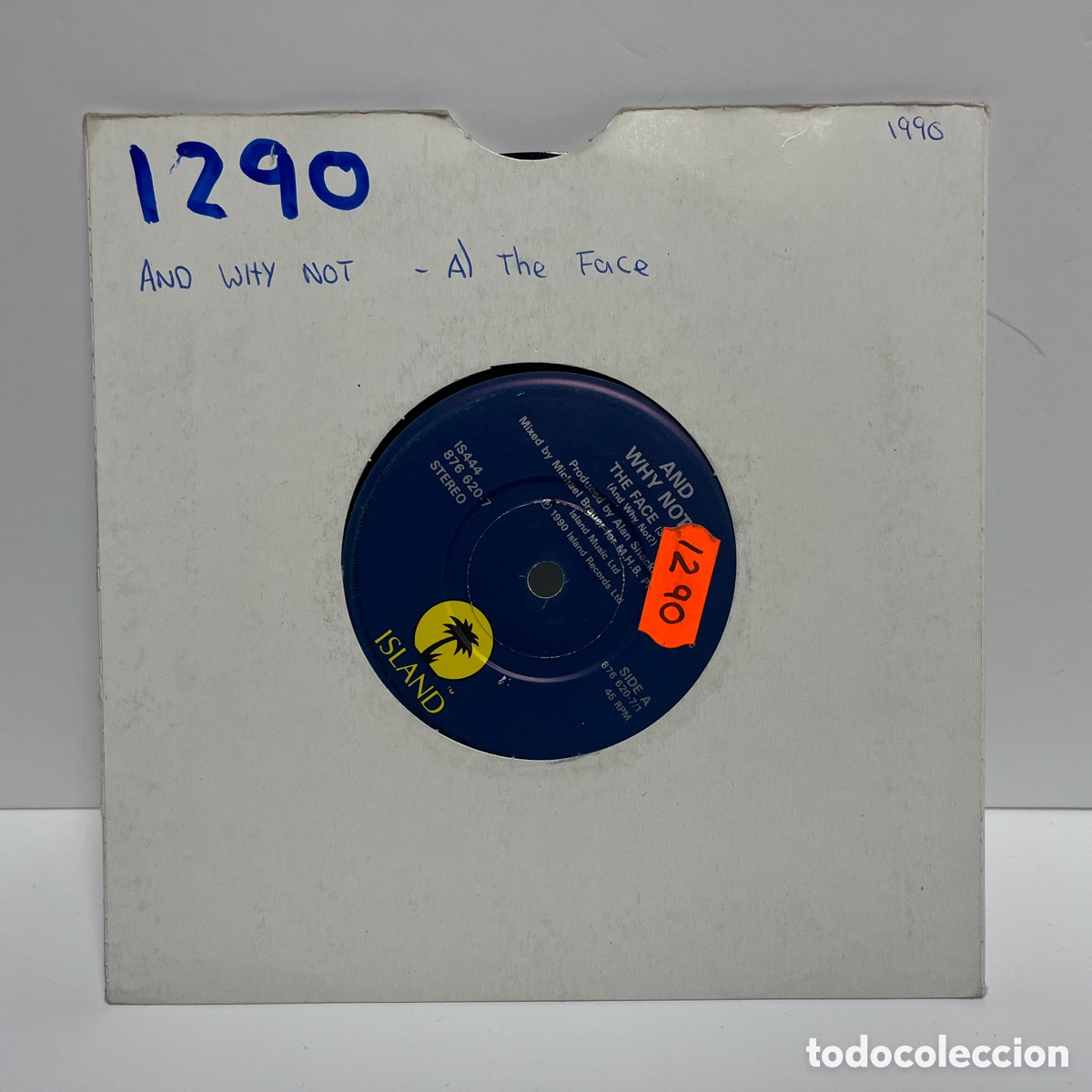 Discos de vinilo: And Why Not? - The Face (7&rdquo;, Single) Ed. UK - Foto 2