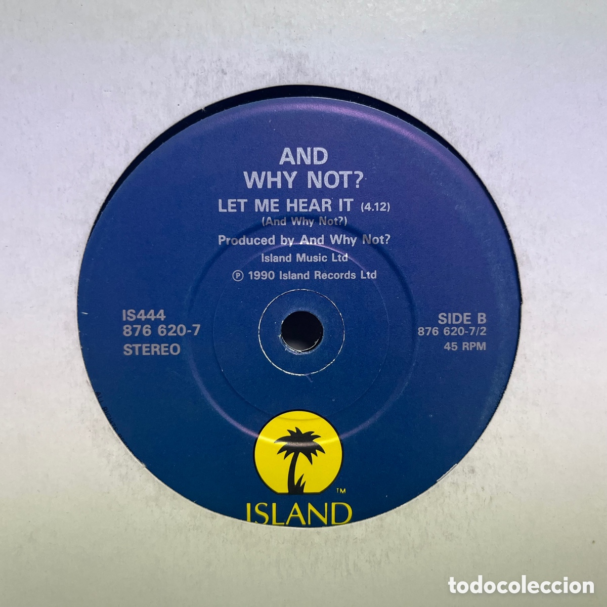 Discos de vinilo: And Why Not? - The Face (7&rdquo;, Single) Ed. UK - Foto 1