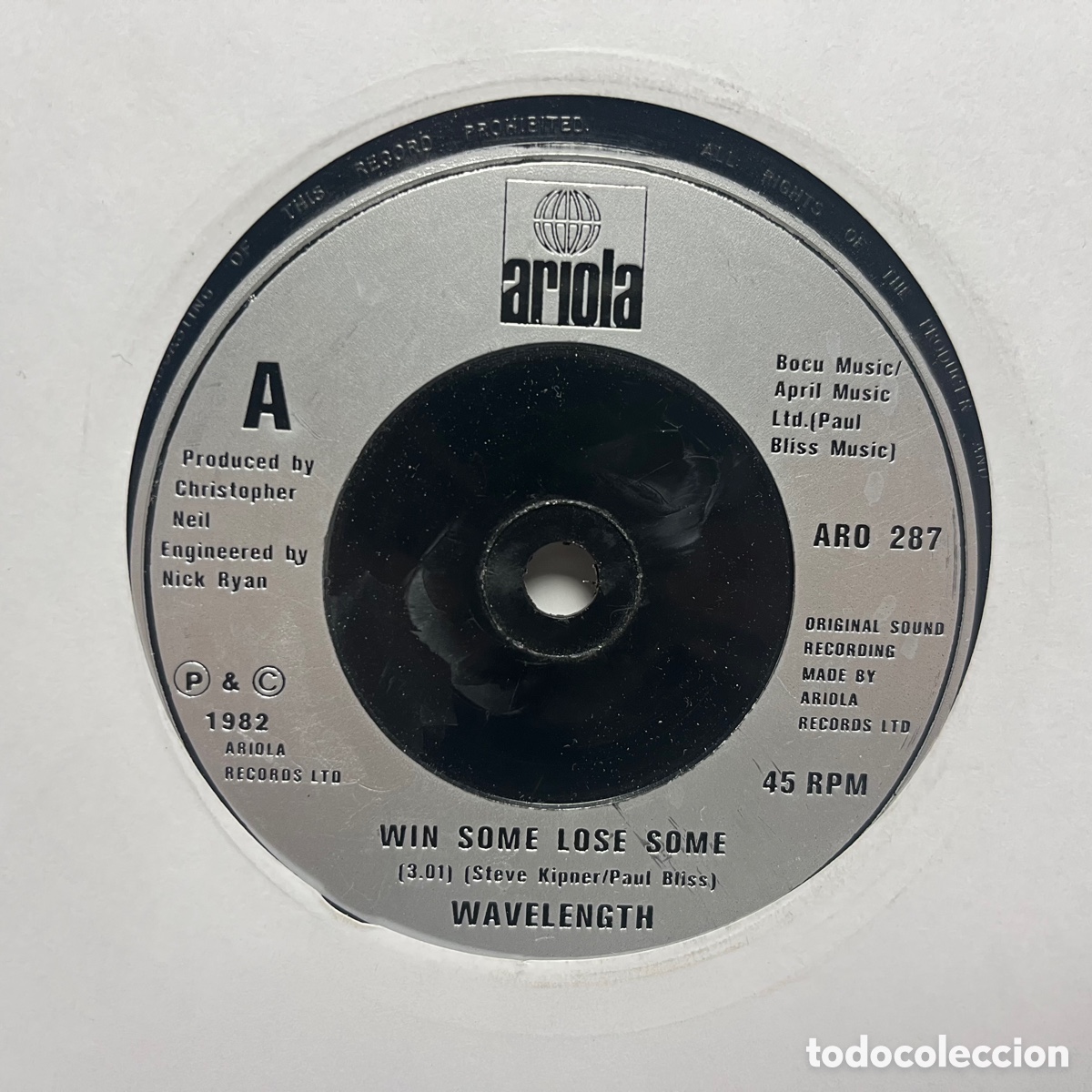 Discos de vinilo: Wavelength - Win Some Lose Some (7&rdquo;, Single) Ed. UK - Foto 1