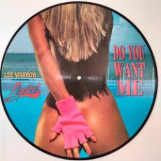 Discos de vinilo: LEE MARROW FEATURING LIPSTICK- DO YOU WANT ME- ITALY MAXI SINGLE 1990- PICTURE DISC.