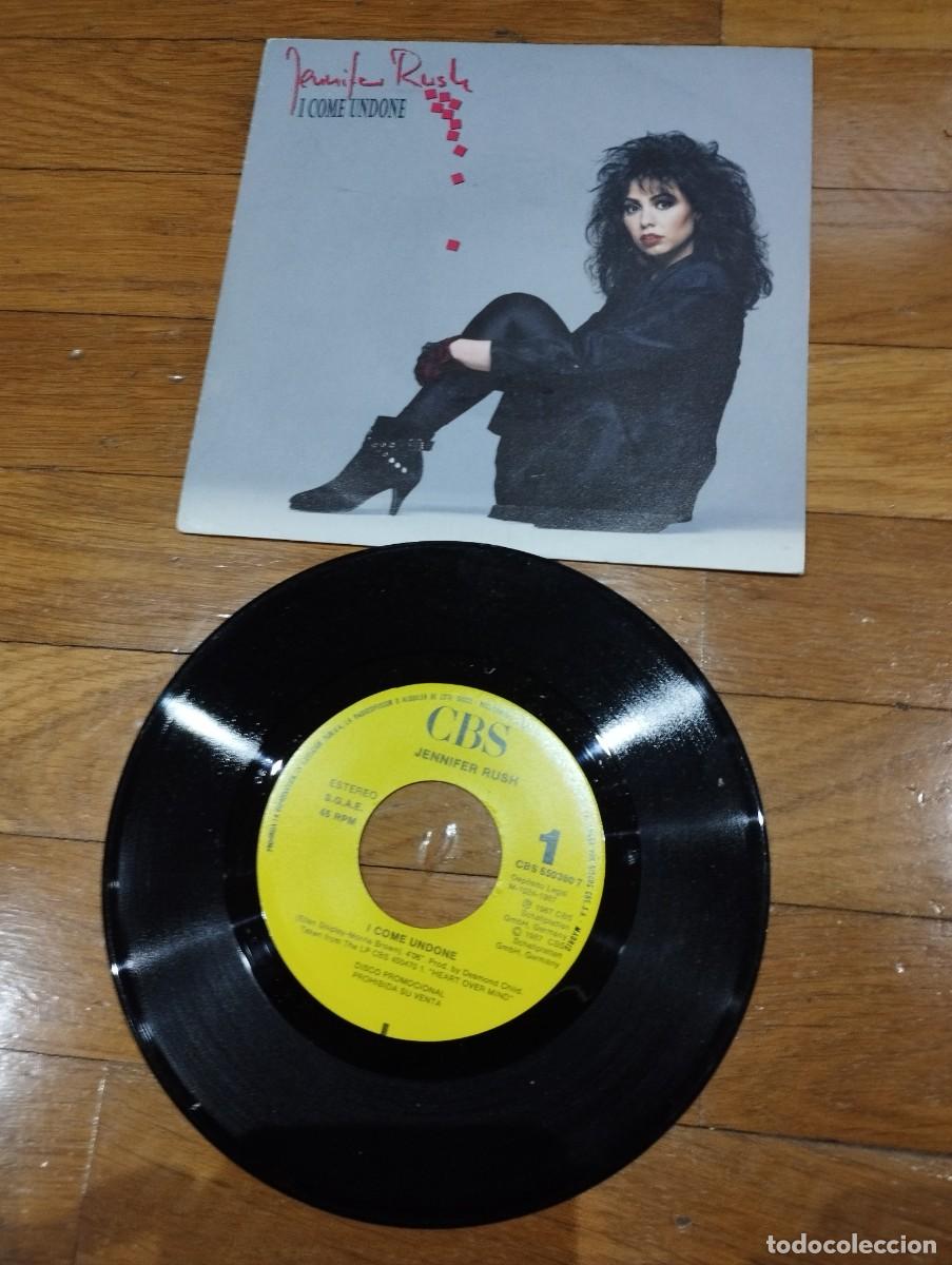 Discos de vinilo: JENNIFER RUSH - I COME UNDONE - SINGLE 1987 - Foto 1