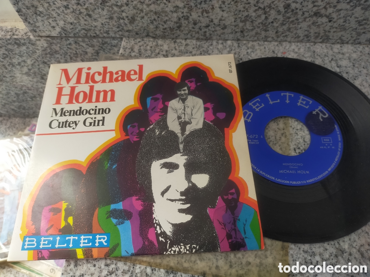 Discos de vinilo: Michael holm single mendocino Espa&ntilde;a 1969 - Foto 1