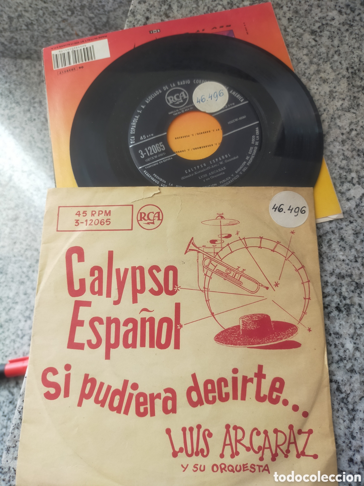 Discos de vinilo: Luis Alcaraz single calypso espa&ntilde;ol - Foto 1