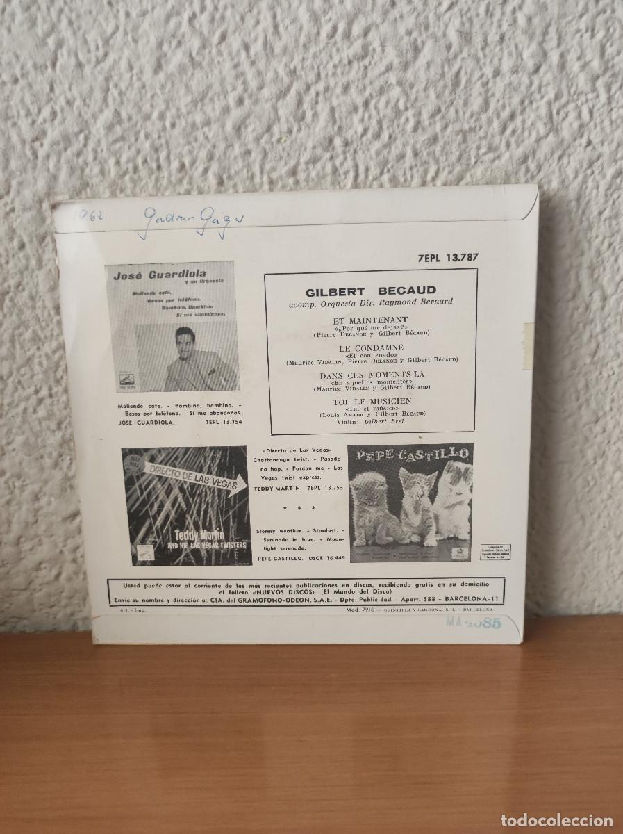 Discos de vinilo: Gilbert B&eacute;caud &ndash; Et Maintenant - Foto 2