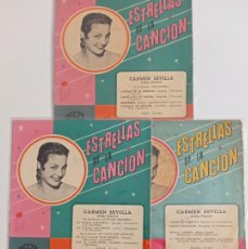Discos de vinilo: CARMEN SEVILLA / SERIE COMPLETA DE LA MARCA REGAL / AÑOS CINCUENTA. Lote 400920569