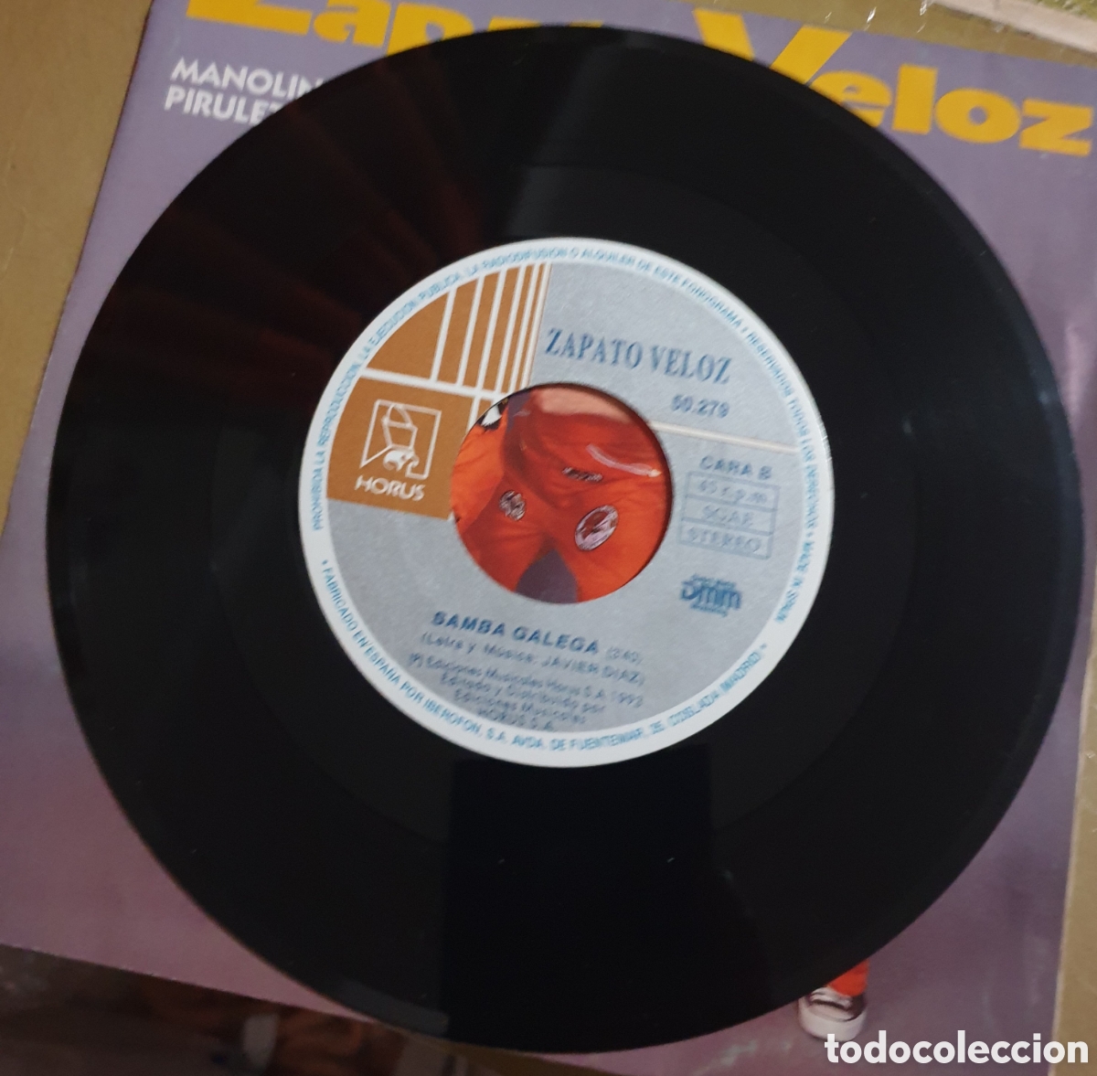 Discos de vinilo: Zapato veloz - Manolin el piruleta - Foto 2