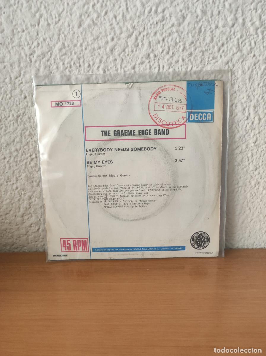 Discos de vinilo: The Graeme Edge Band &ndash; Everybody Needs Somebody - Foto 2