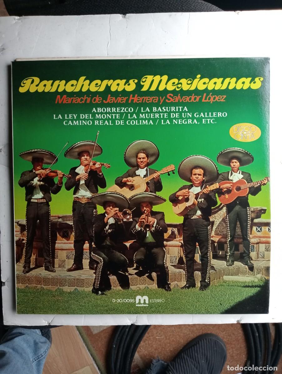 Disques de vinyle: Mariachi De Javier Herrera Y Salvador L&oacute;pez &ndash; Rancheras Mexicanas lp 1981 corridos