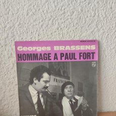 Discos de vinilo: GEORGES BRASSENS – HOMMAGE À PAUL FORT