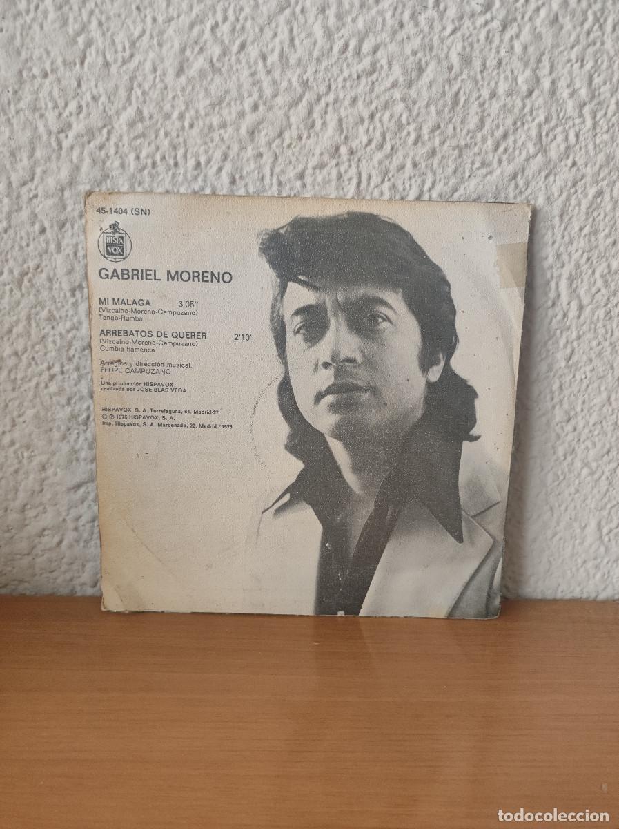 Discos de vinilo: Gabriel Moreno &ndash; Mi Malaga - Foto 2