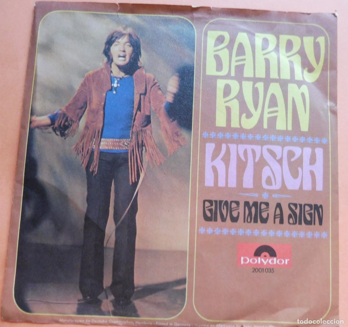 Discos de vinilo: SINGLE - Barry Ryan &ndash; Kitsch - Polydor &ndash; 2001 035 - Germany 1970 - Foto 2