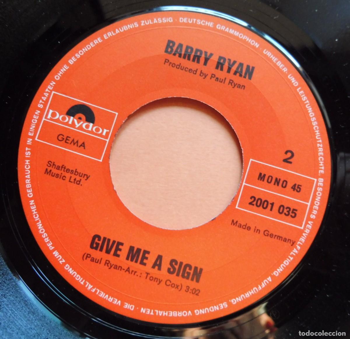 Discos de vinilo: SINGLE - Barry Ryan &ndash; Kitsch - Polydor &ndash; 2001 035 - Germany 1970 - Foto 4