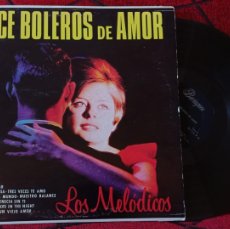 Discos de vinilo: LOS MELODICOS ** DOCE BOLEROS DE ORO ** VINILO ORIGINAL PUERTO RICO LP. Lote 400940879