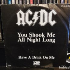 Discos de vinilo: AC/DC - YOU SHOOK ME ALL NIGHT LONG. Lote 400950124