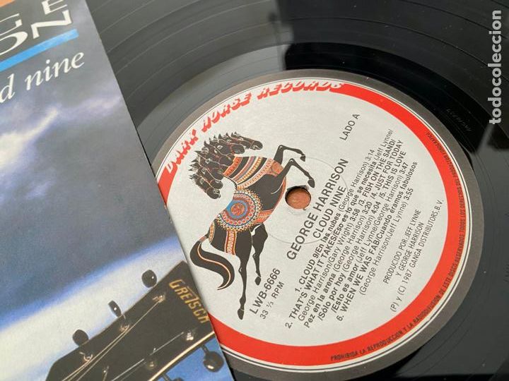 Discos de vinilo: GEORGE HARRISON (CLOUD NINE) LP MEXICO 1987 (B-57) - Foto 2