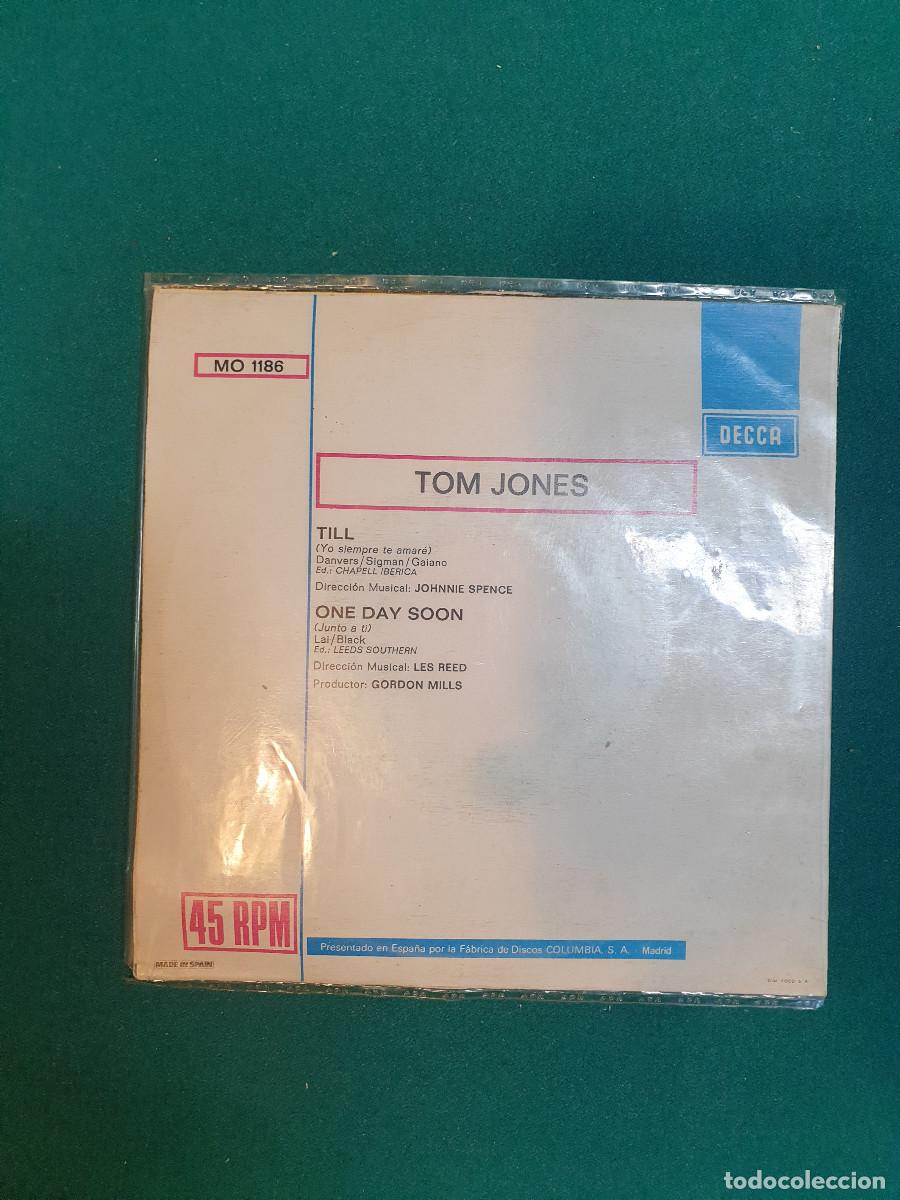 Discos de vinilo: Tom Jones &ndash; Till / One Day Soon - Foto 2